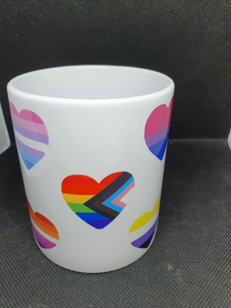 Tazza bandiere cuori