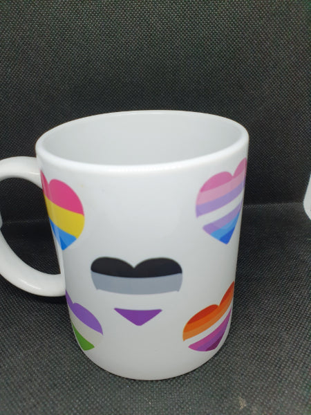 Tazza bandiere cuori