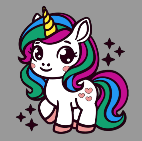 Maglietta unicorno pride