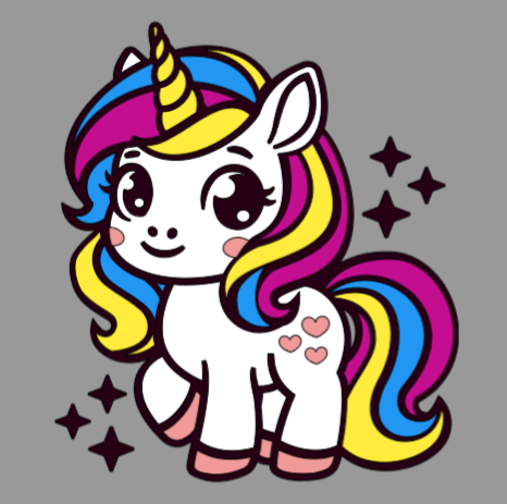 Maglietta unicorno pride